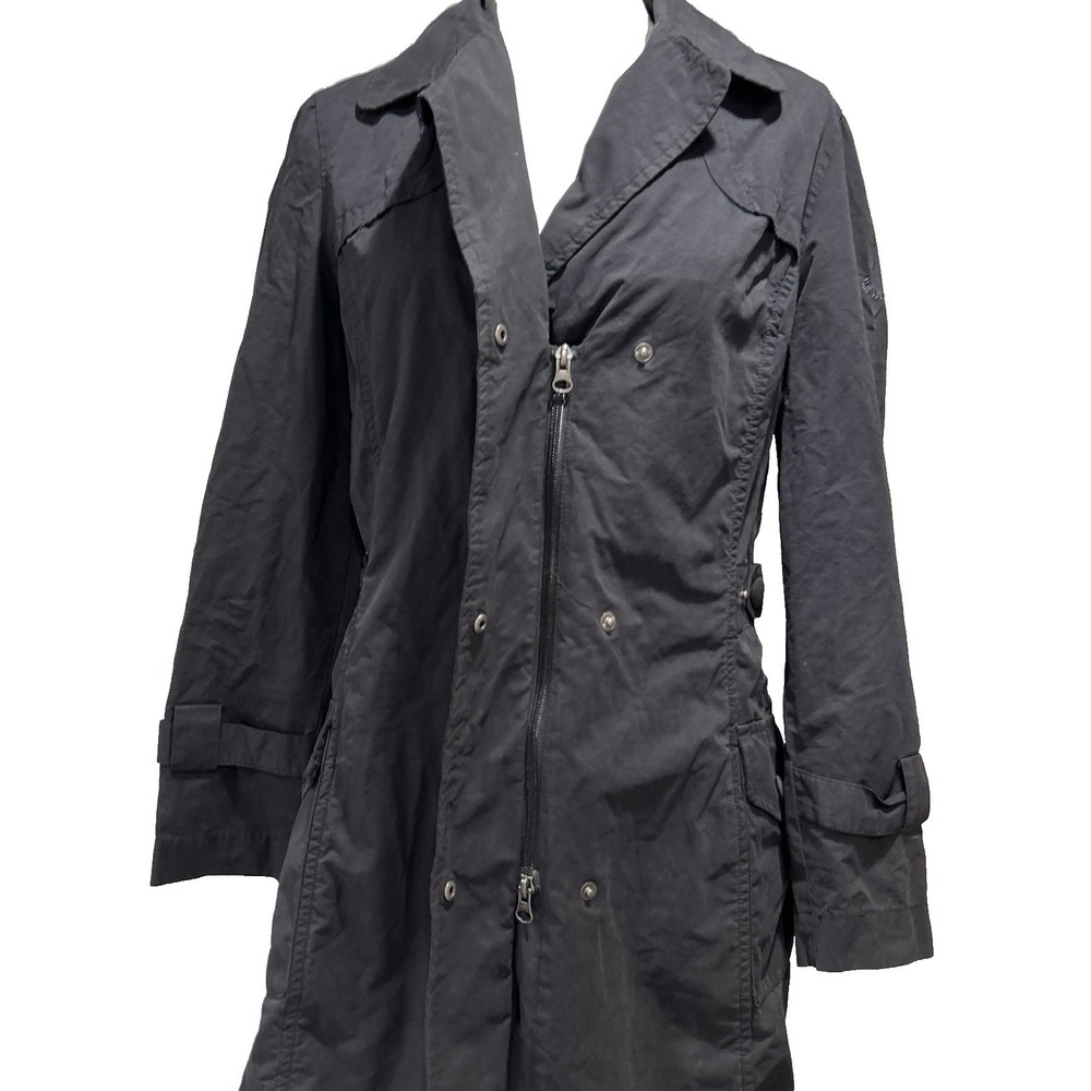 Columbia Women's Trench Coat Jacket Small Gray Water Resistant Lightweight - Picture 2 of 16